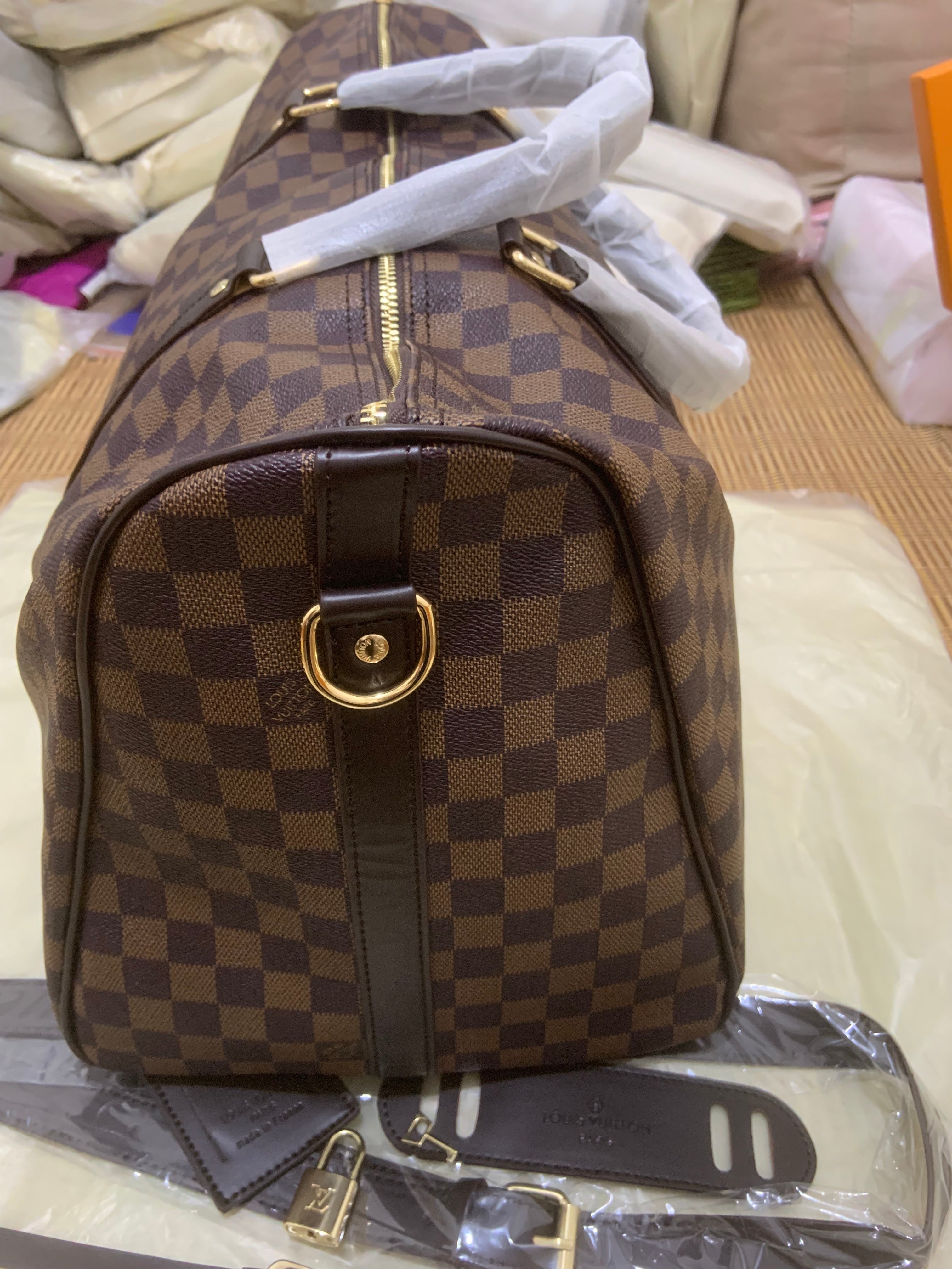 XL Checkered Duffel Bag 55cm