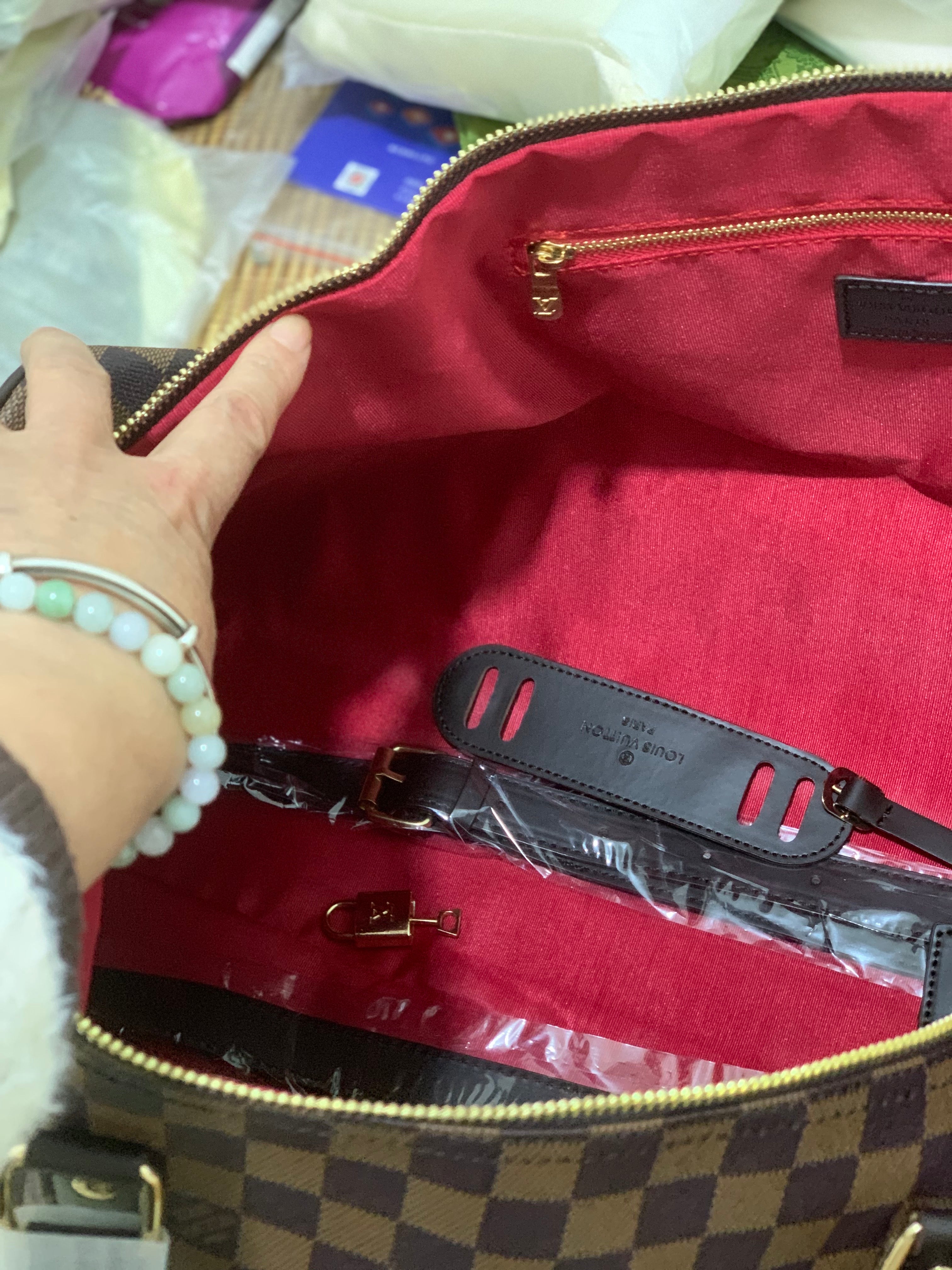 XL Checkered Duffel Bag 55cm